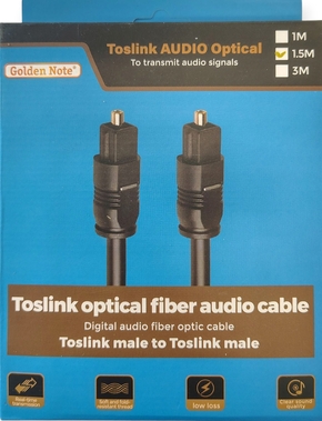 Toslinkkabel 1.50 mtr.
