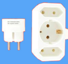 multistekker 3 voudig 1xra + 2x euro