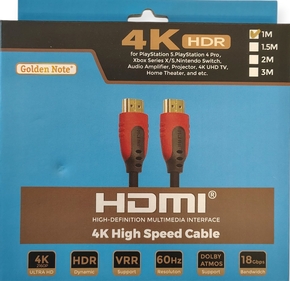 High Speed HDMI met ethernet 1.00 mtr.