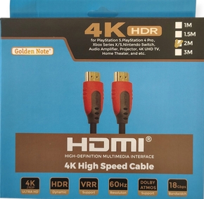 high speed hdmi kabel met ethernet 2.00 mtr.
